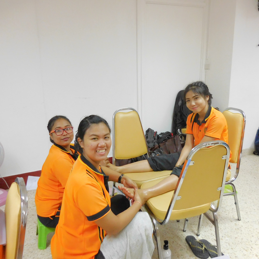 Foot Reflexology  in the university