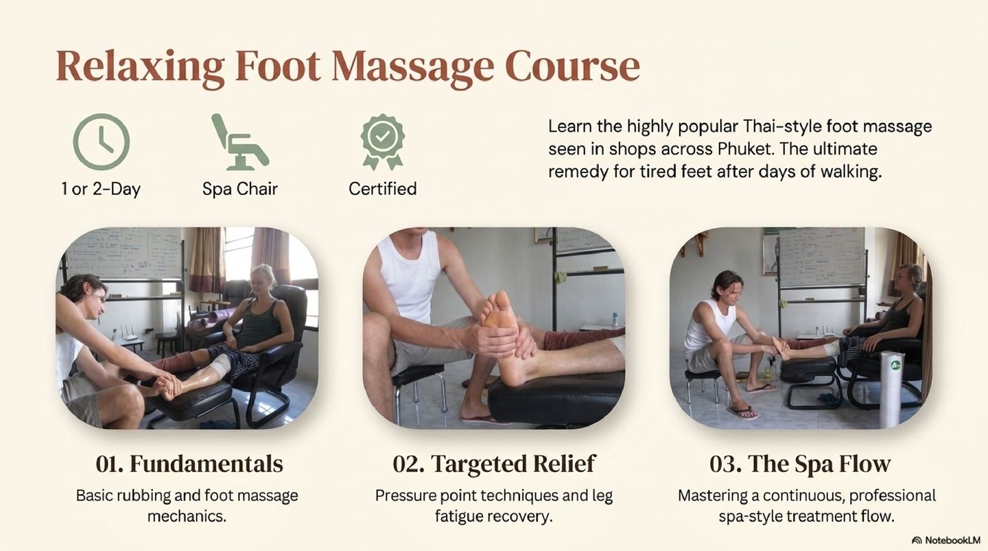 Relaxing foot massage