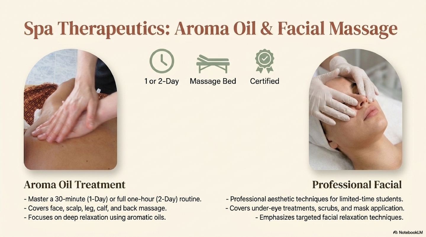 Aroma oil, Facial massage