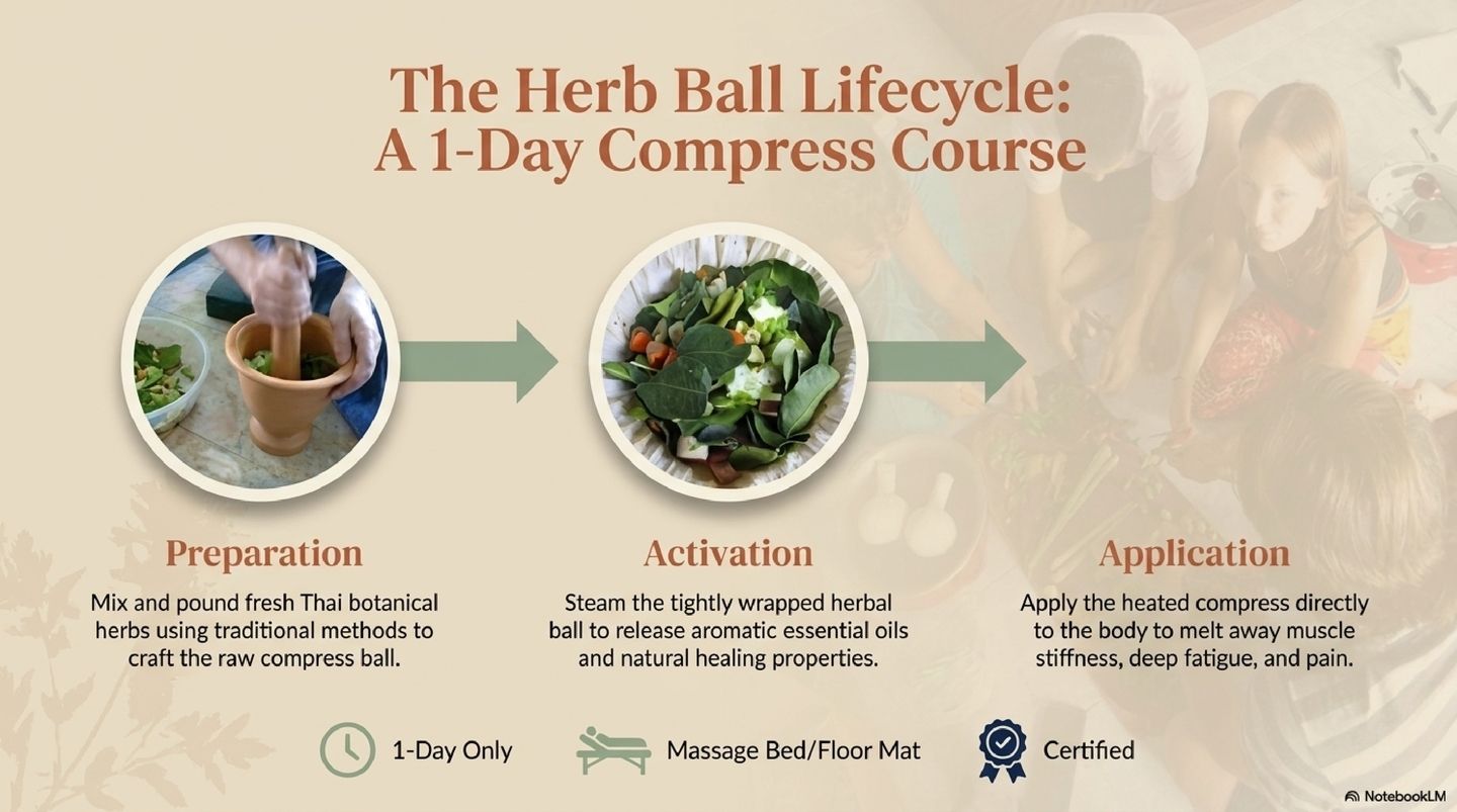 Making a Herb ball and compress course